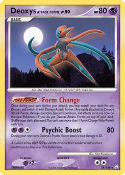 Deoxys Attack Forme #24 from Legends Awakened