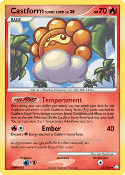 Castform Sunny Form #51 from Legends Awakened