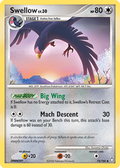 Swellow #73 from Legends Awakened