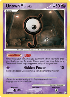 Unown J #76 from Legends Awakened