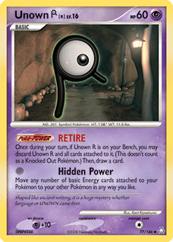 Unown R #77 from Legends Awakened