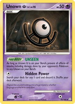 Unown U #78 from Legends Awakened