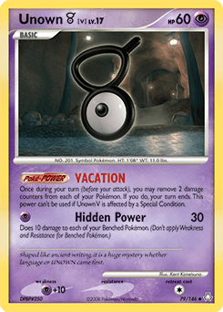 Unown V #79 from Legends Awakened