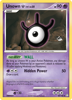 Unown W #80 from Legends Awakened
