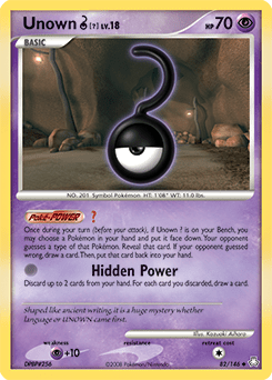 Unown ? #82 from Legends Awakened