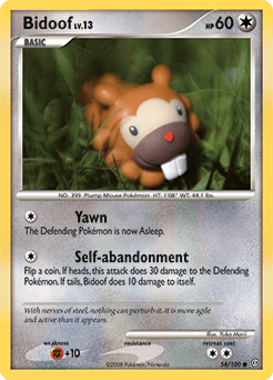 Bidoof #54 from Stormfront