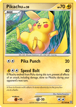 Pikachu #70 from Stormfront