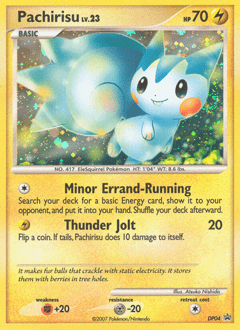 Pachirisu #DP04 from DP Black Star Promos