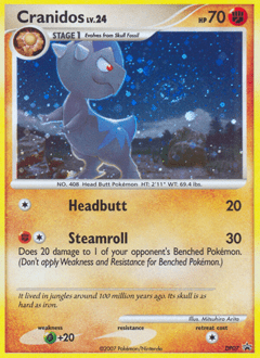 Cranidos #DP07 from DP Black Star Promos