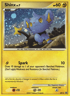 Shinx #DP15 from DP Black Star Promos