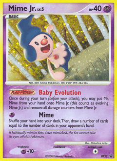 Mime Jr. #DP22 from DP Black Star Promos
