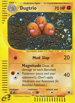 Dugtrio #10 from Expedition Base Set