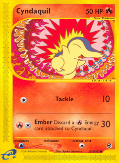 Cyndaquil #105 from Expedition Base Set