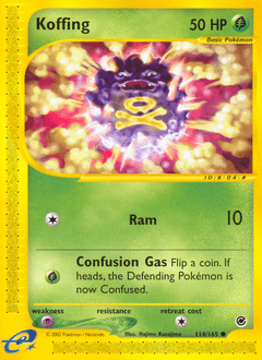 Koffing #114 from Expedition Base Set
