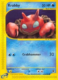 Krabby #115 from Expedition Base Set