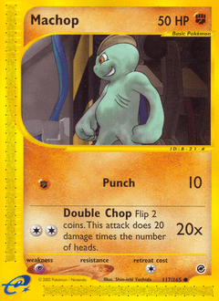 Machop #117 from Expedition Base Set