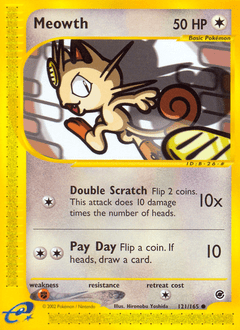 Meowth #121 from Expedition Base Set