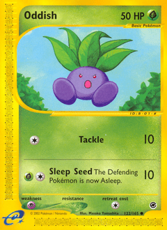 Oddish #122 from Expedition Base Set