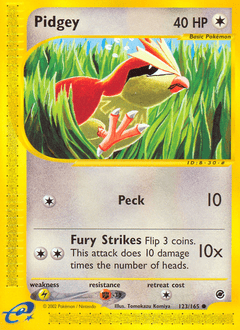 Pidgey #123 from Expedition Base Set