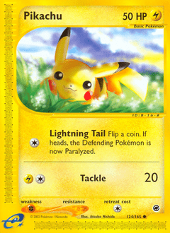 Pikachu #124 from Expedition Base Set