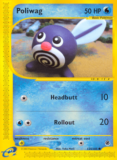 Poliwag #125 from Expedition Base Set
