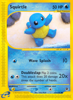 Squirtle #131 from Expedition Base Set