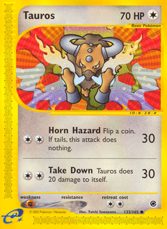 Tauros #133 from Expedition Base Set