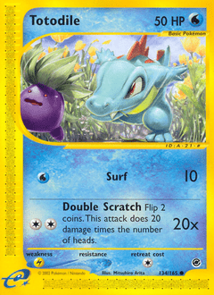 Totodile #134 from Expedition Base Set