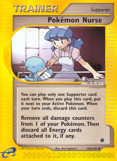 Pokémon Nurse #145 from Expedition Base Set