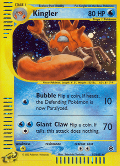 Kingler #15 from Expedition Base Set