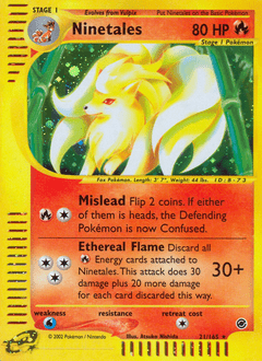 Ninetales #21 from Expedition Base Set