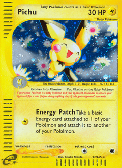 Pichu #22 from Expedition Base Set