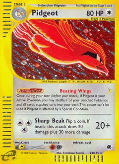 Pidgeot #23 from Expedition Base Set