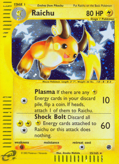 Raichu #25 from Expedition Base Set