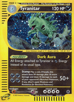 Tyranitar #29 from Expedition Base Set