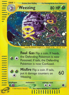 Weezing #32 from Expedition Base Set