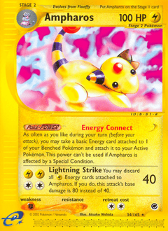 Ampharos #34 from Expedition Base Set