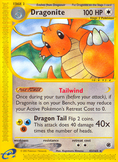 Dragonite #43 from Expedition Base Set