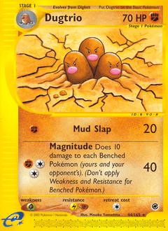 Dugtrio #44 from Expedition Base Set