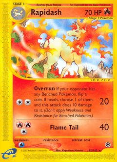 Rapidash #62 from Expedition Base Set