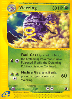 Weezing #70 from Expedition Base Set