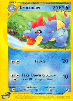 Croconaw #74 from Expedition Base Set