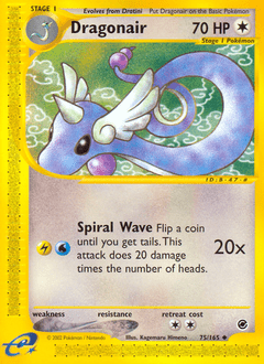Dragonair #75 from Expedition Base Set