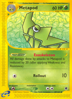 Metapod #87 from Expedition Base Set