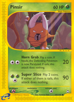 Pinsir #101 from Aquapolis