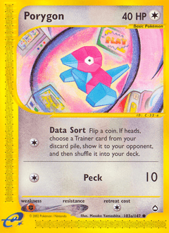 Porygon #103 from Aquapolis