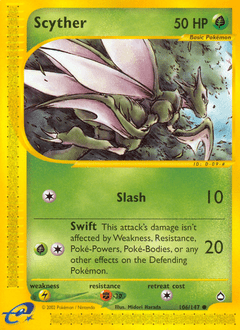 Scyther #106 from Aquapolis