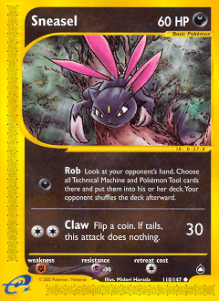 Sneasel #110 from Aquapolis