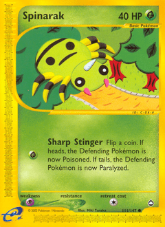 Spinarak #111 from Aquapolis