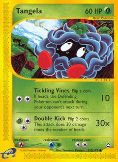 Tangela #112 from Aquapolis